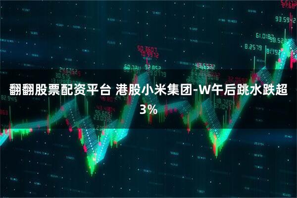 翻翻股票配资平台 港股小米集团-W午后跳水跌超3%
